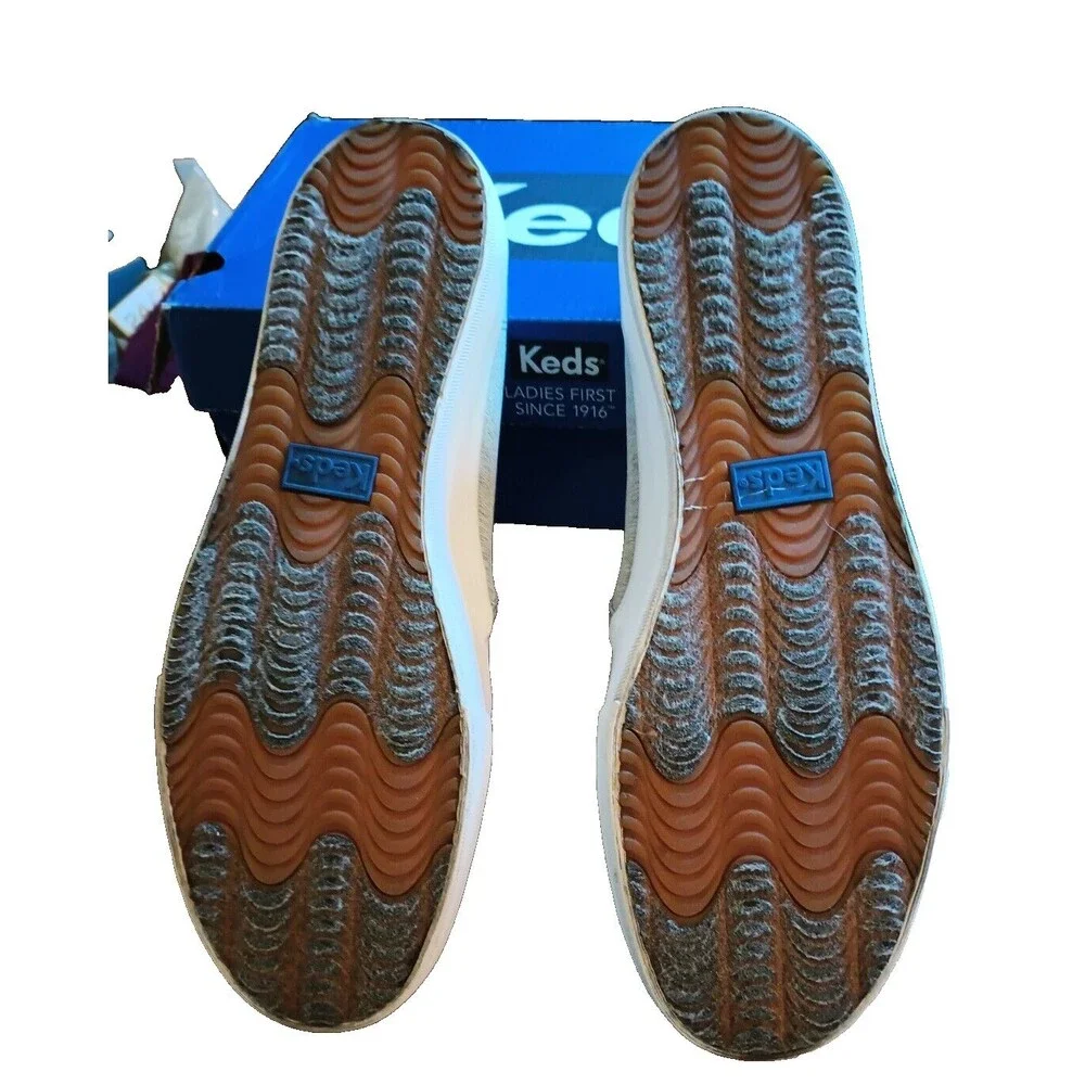 KEDS WOMENS SZ 10 DOUBLE DECKER DREAM FOAM  CASUAL SLIP ONS HEATHER GRAY - Picture 6 of 6